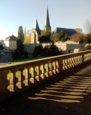 ??? parapet and church